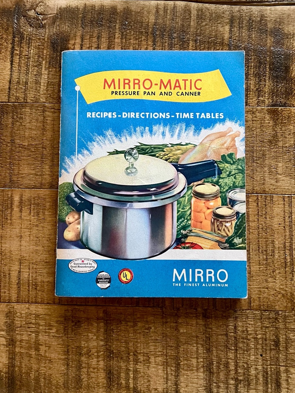 Vintage 1949 Mirro-Matic Pressure Pan and Canner Cookbook / Manual